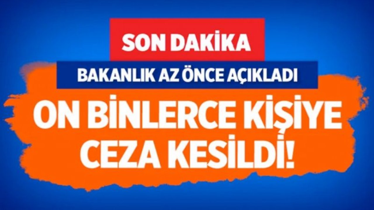 Son dakika İçişleri Bakanlığı 7-14 Aralık'ın 'ceza' bilançosunu açıkladı 39 bin kişiye kesildi!
