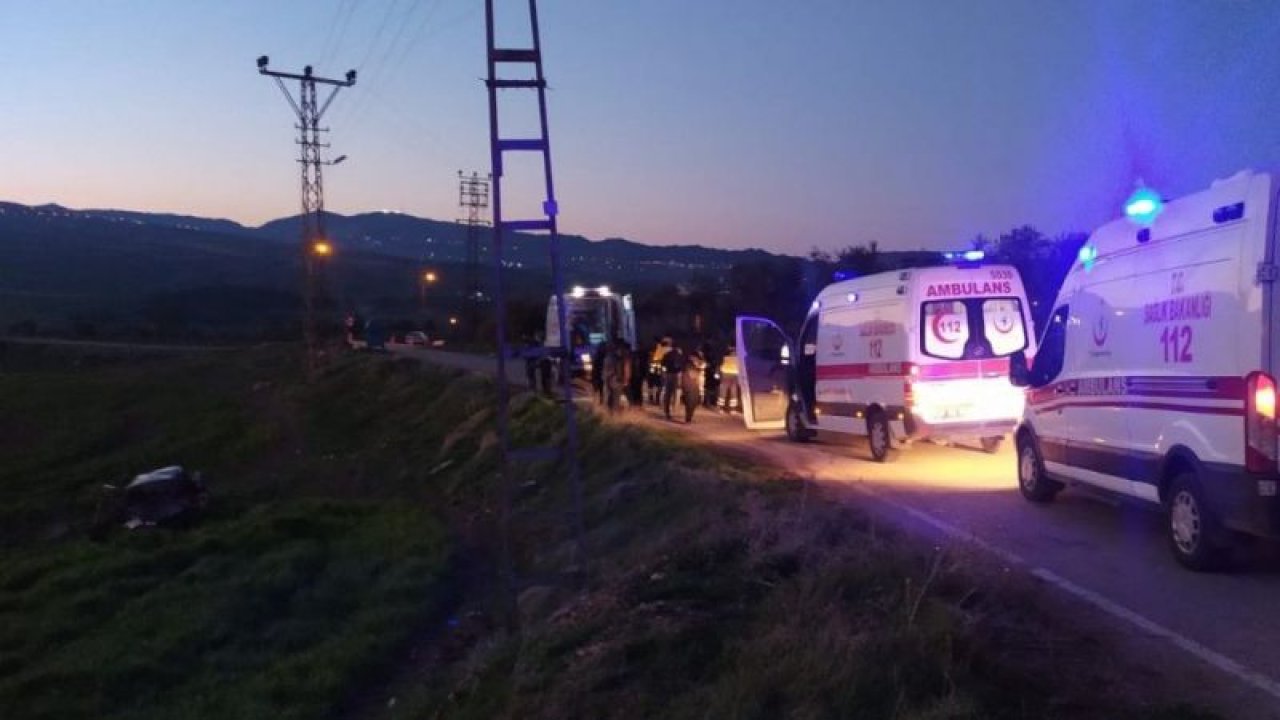 Gaziantep’te iki araç kafa kafaya çarpıştı: 1 ölü, 7 yaralı