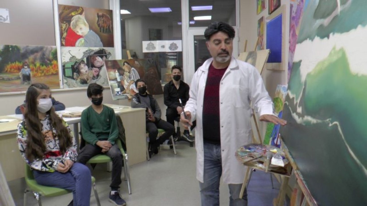 Hayallerinde yaşattıkları ülkelerini çizecekler