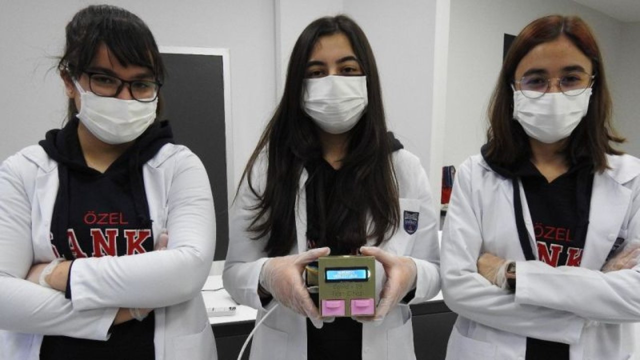 Öğrencilerden 5 dakikada Covid-19 test sonucu veren cihaz