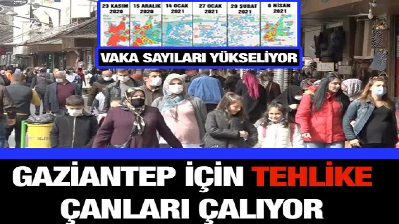 Gaziantep'te koronavirüste kırmızı alarm! Vaka sayılarında hızlı yükseliş