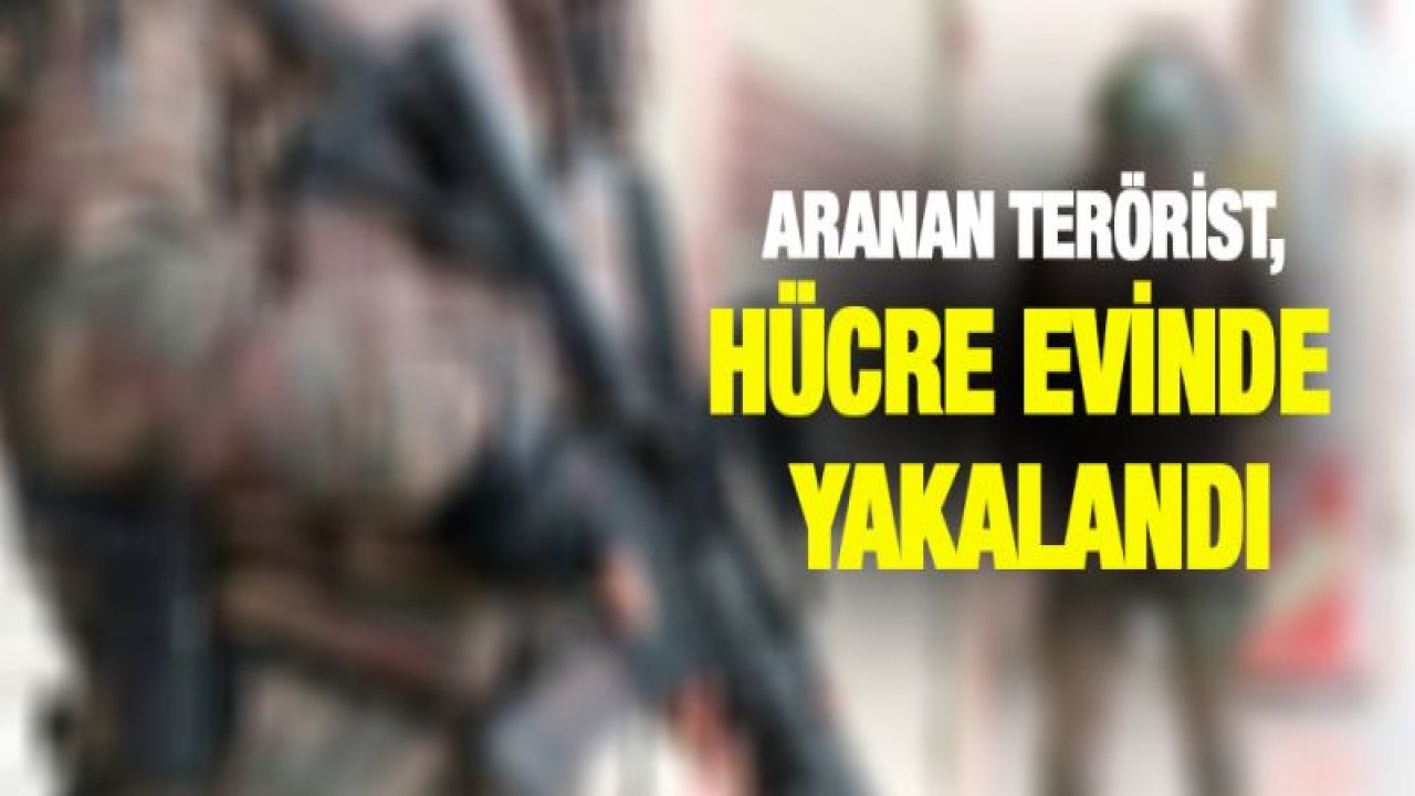 Aranan terörist, hücre evinde yakalandı