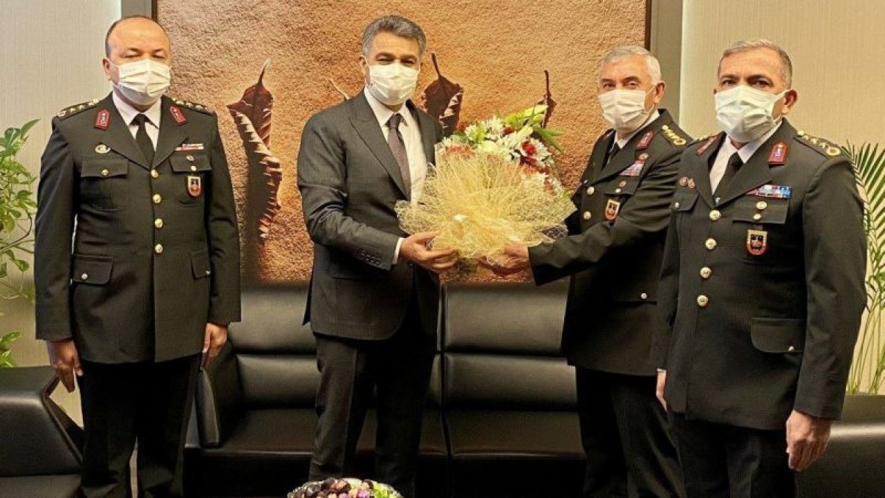 Jandarma komutanından emniyet müdürüne ziyaret