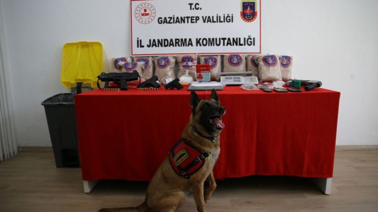 Gaziantep'te bir evde çöp kovasının içinde 41 kilogram eroin ele geçirildi