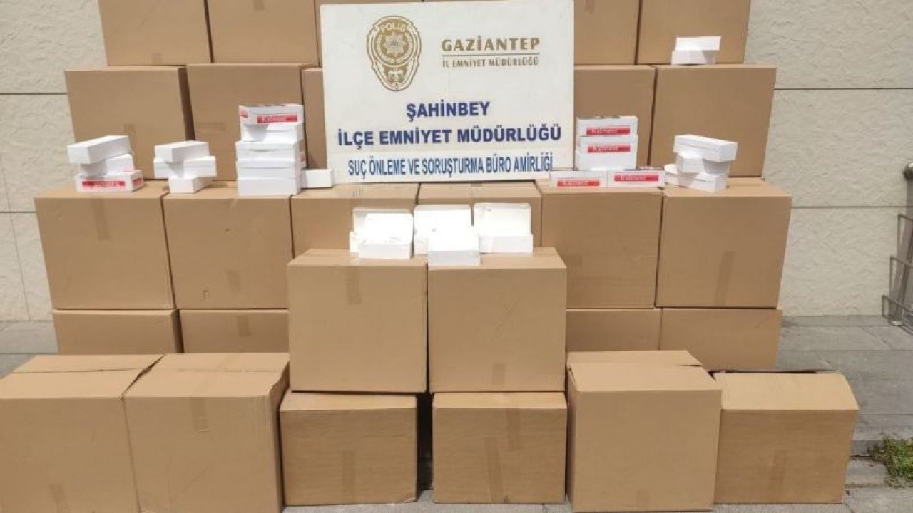 Kaçak 620 bin makaron ele geçirildi