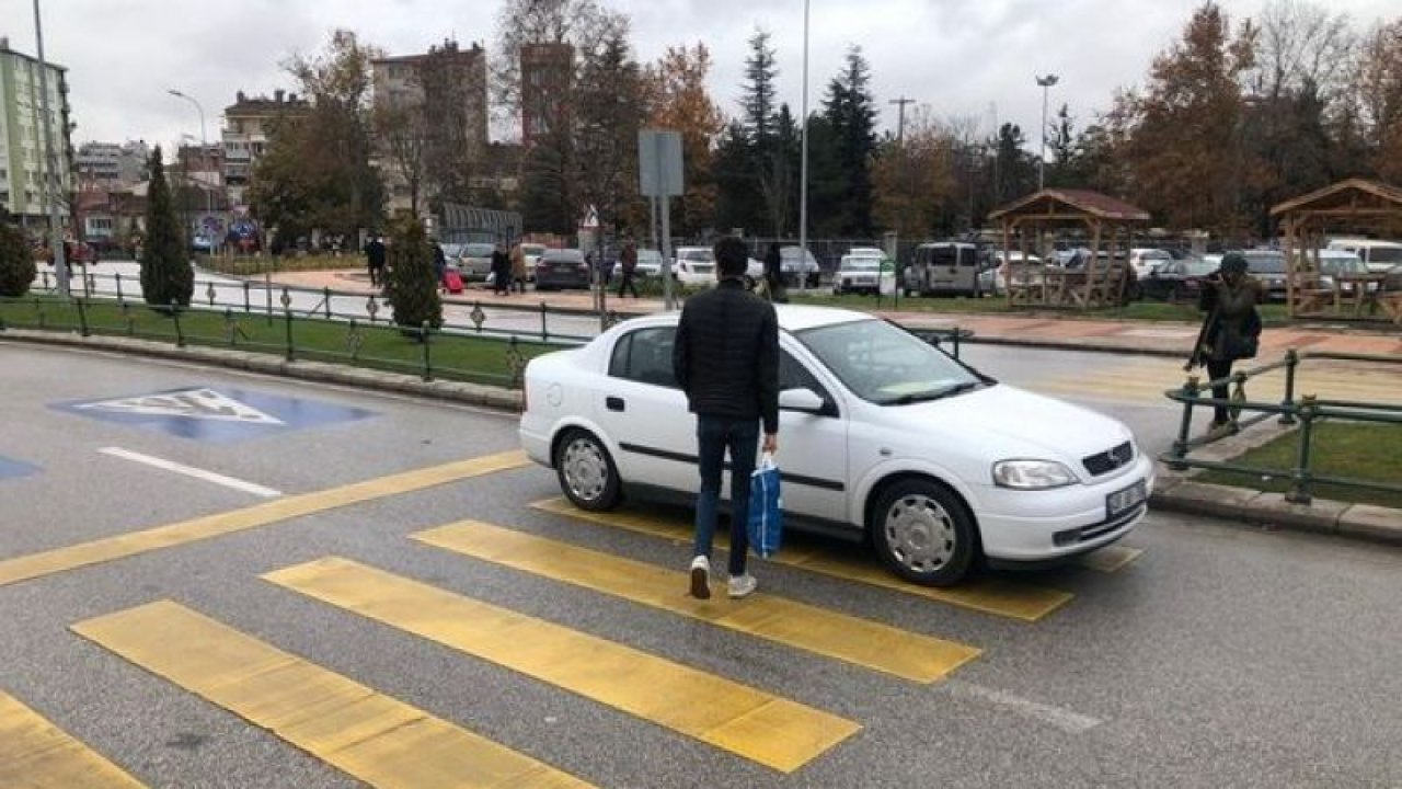 Yayaya öncelik vermeyen sürücülere ceza kesildi