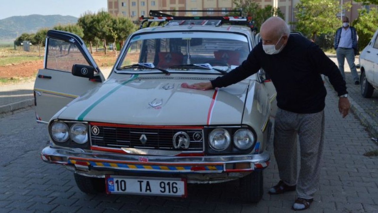40 yıllık arabasına gözü gibi bakıyor