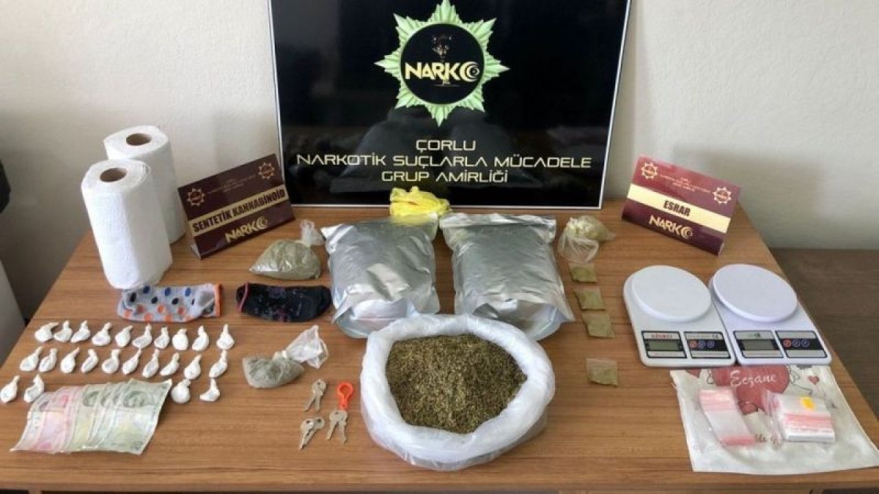 Tekirdağ’da 2 kilogram uyuşturucu ele geçirildi