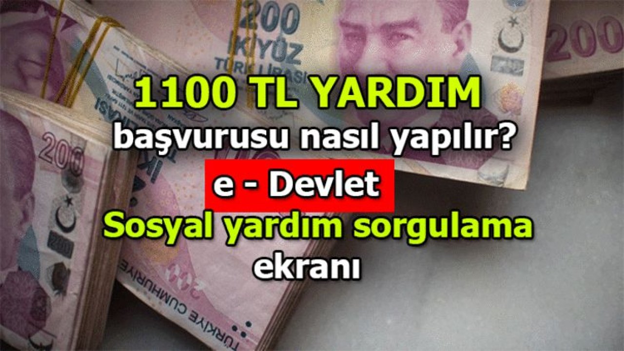 İşte Detaylar! Gaziantep'i de kapsayan 1100 TL sosyal yardım ne zaman ödenecek?Yardım başvurusu nasıl yapılır?