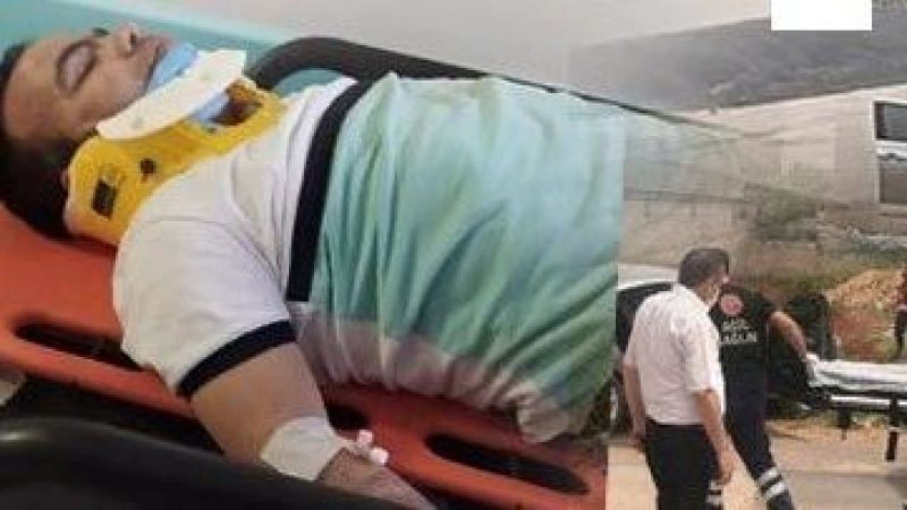 Gaziantep'te yardım dağıtırken kendi aracı ile kaza geçirdi