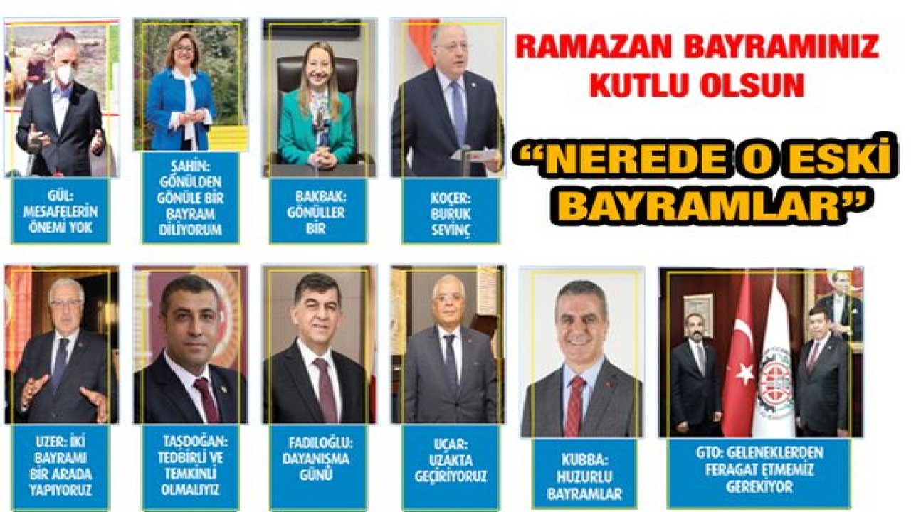 Ramazan Bayramınız Kutlu Olsun...‘‘Nerede o eski bayramlar’’