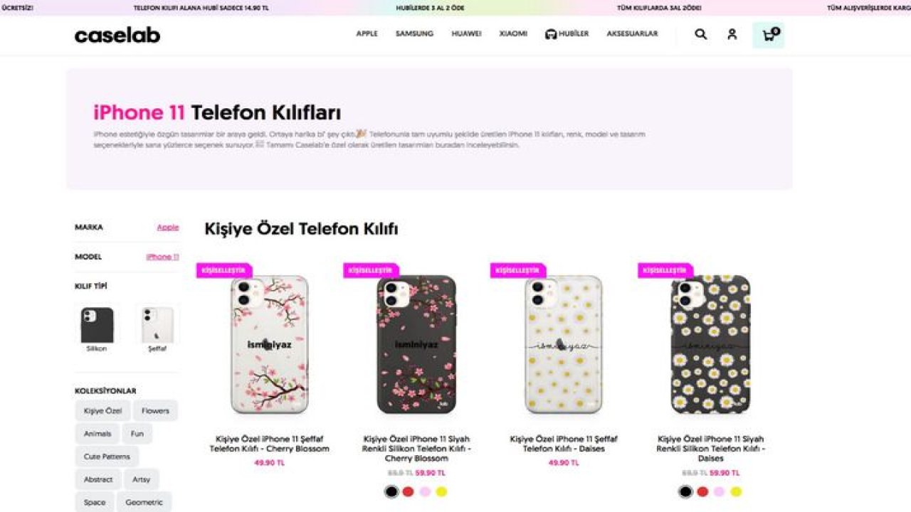 iPhone 11 Telefon Kılıfları Almanın Adresi: Caselabstore