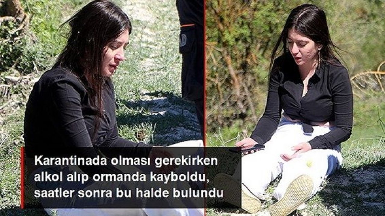Video Haber...Arkadaşlarıyla alkol alıp ormanda kayboldu, korona testi pozitif olan genç kadın 6 saat sonra bulundu