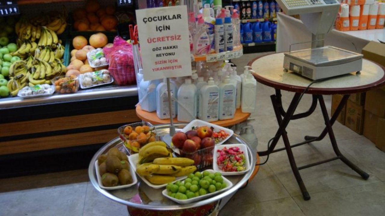 Çocuklar için "göz hakkı reyonu"