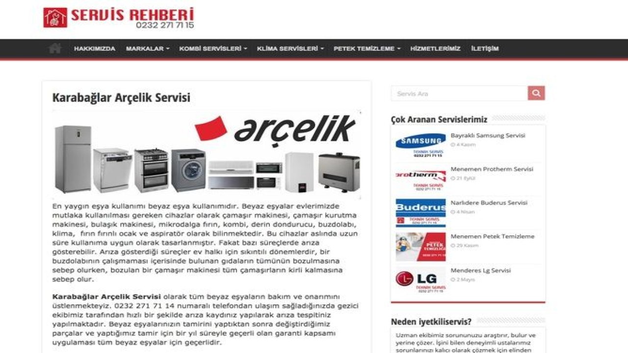 Karabağlar Arçelik Servisi