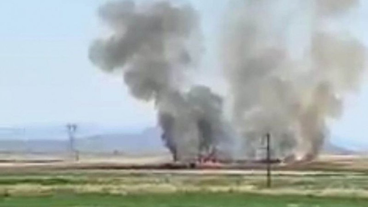 Gaziantep'te 30 dönüm buğday ekili tarla yandı