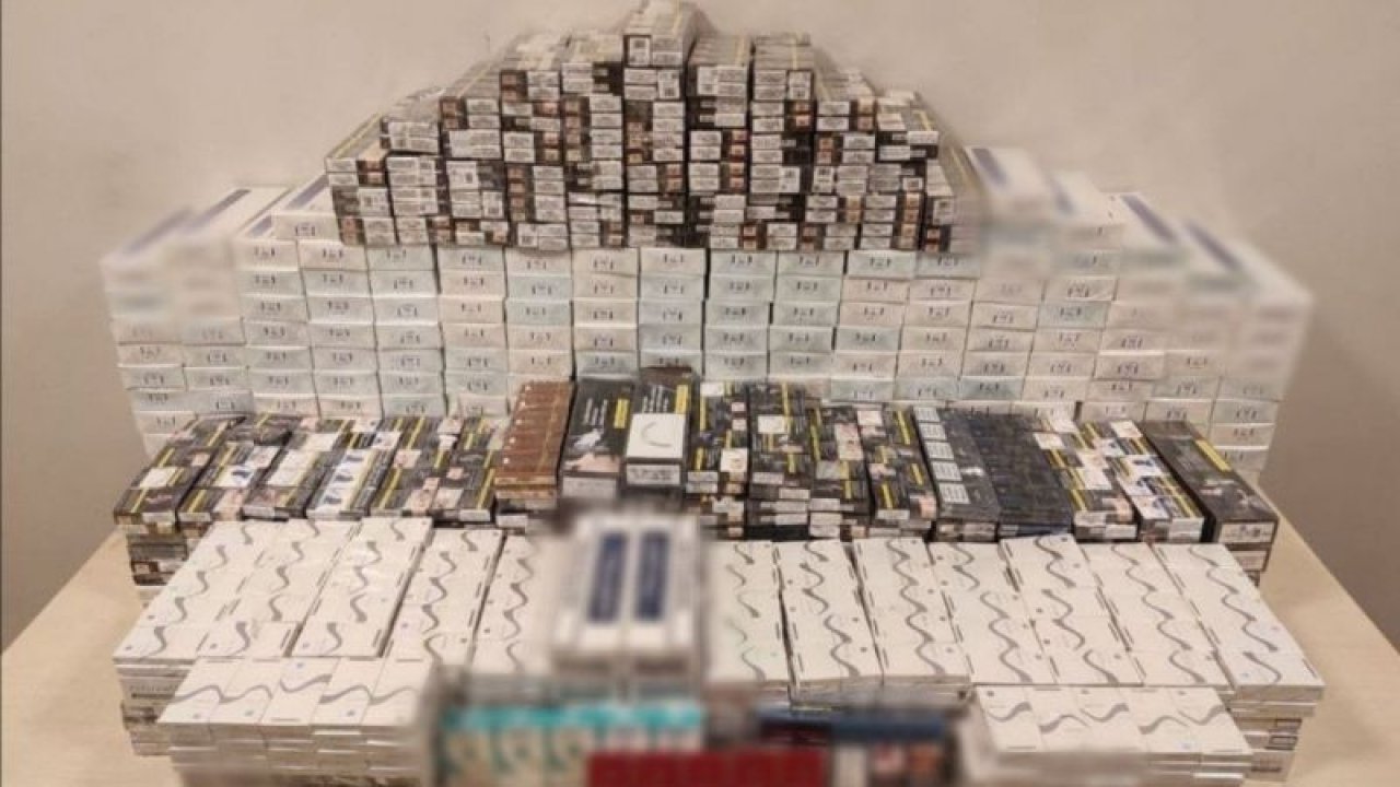 Gaziantep’te 4 bin 297 paket kaçak sigara ele geçirdi