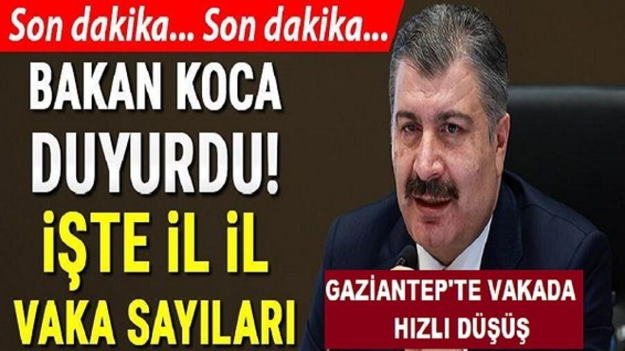 Son Dakika...Gaziantep'te covid 19 vaka sayısı hızla düşüyor