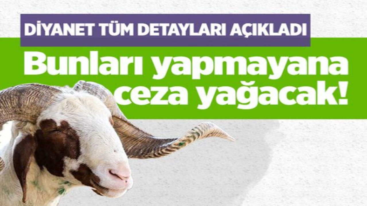 Kurban satış ve kesimine ilişkin kurallar belirlendi! HES kodu ve tokalaşma detayı