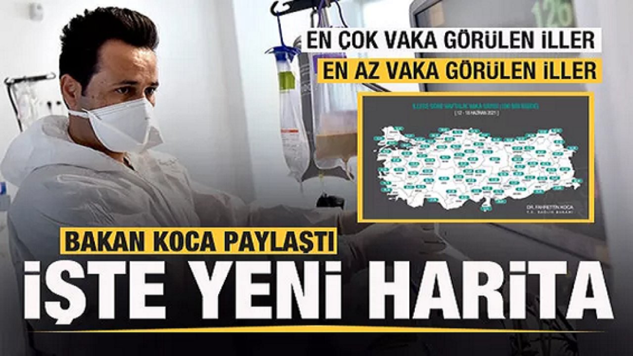 Son Dakika...Gaziantep'te vaka sayısı 33.74... Bakan Koca yeni haritayı paylaştı!
