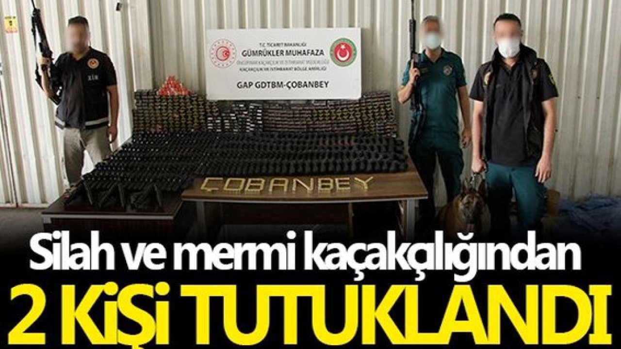 Silah ve mermi kaçakçılığından 2 kişi tutuklandı