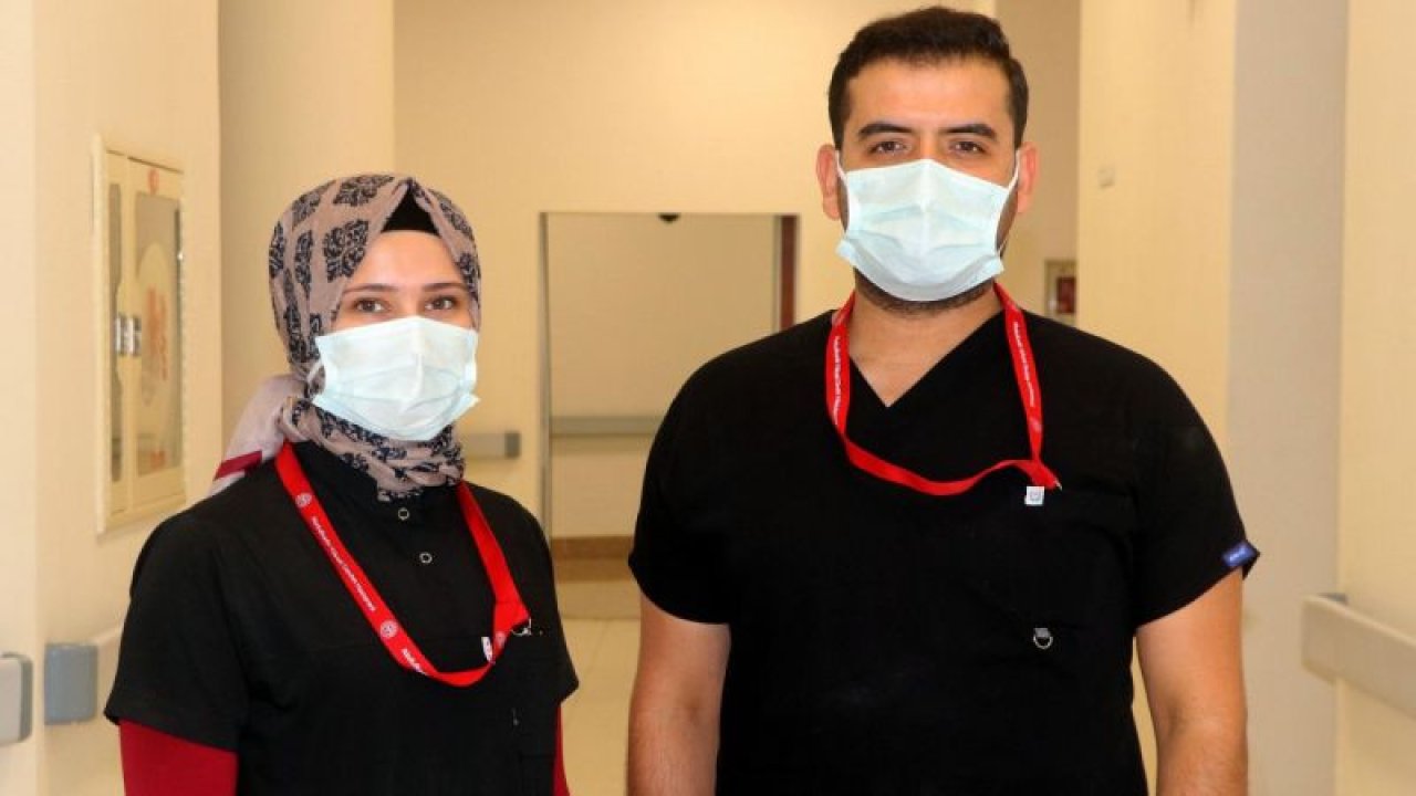 Bakan Koca'nın paylaşımı...Gaziantep'te düğün hazırlığı yapan sağlık çalışanı çifti mutlu etti