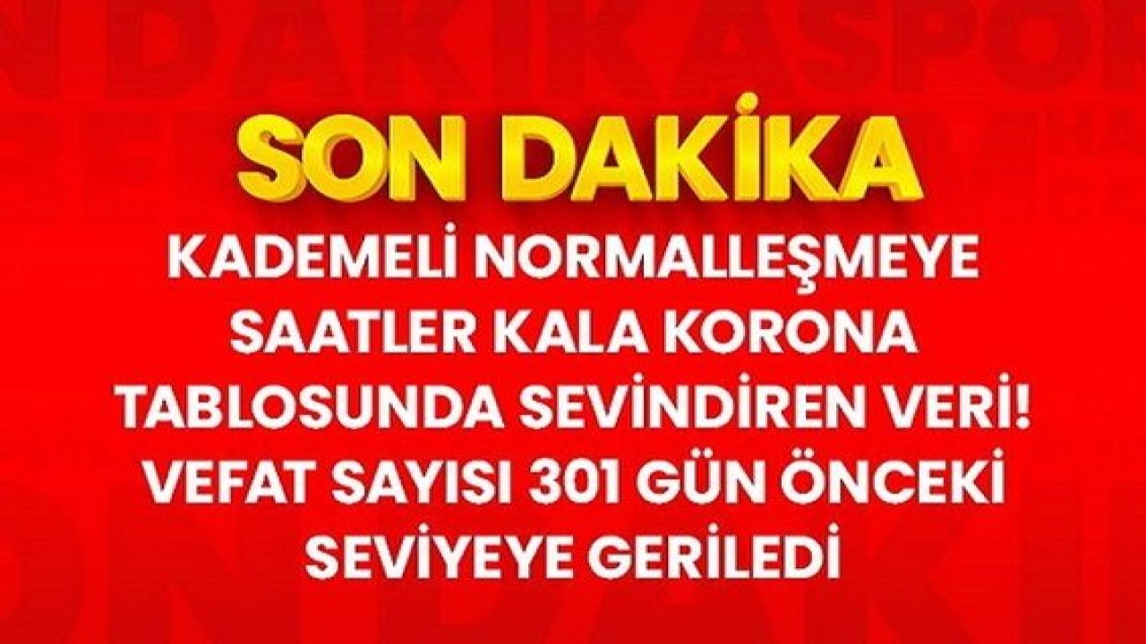 Son Dakika: Türkiye'de ve Gaziantep'te 30 Haziran günü koronavirüs nedeniyle 45 kişi vefat etti, 5 bin 496 yeni vaka tespit edildi