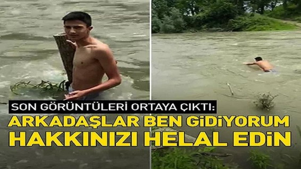 Video Haber...Gözler Onu Aradı! Arkadaşlarından helallik isteyerek girdiği nehirde kayboldu