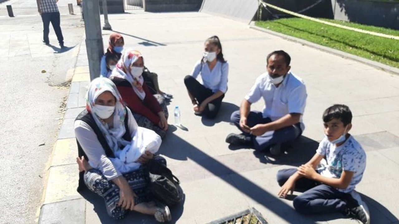 Gaziantep Valiliği önünde vatadaşın elektrik eylemi