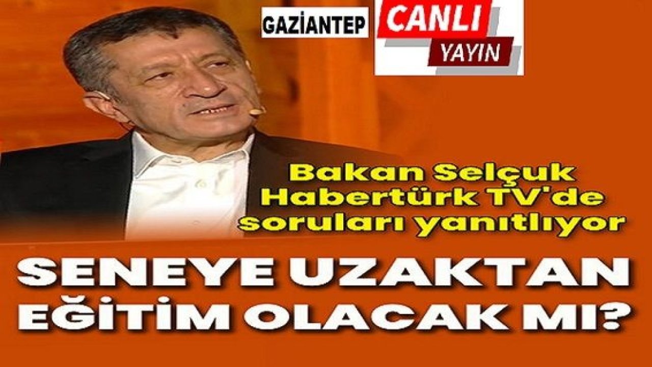 Son dakika... Canlı Yayın....Milli Eğitim Bakanı Ziya Selçuk Gaziantep'te! Selçuk 'CANLI YAYINDA'  önemli açıklamalarda bulunuyor