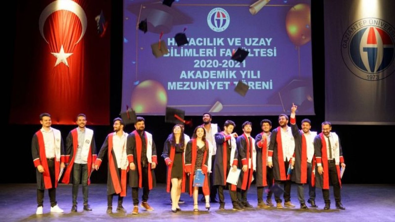 GAÜN Havacılık ve Uzay Bilimleri Fakültesi mezunlarının kep atma sevinci