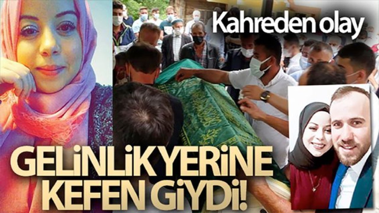 Son Dakika...Video Haber...Gelinlik yerine kefen giydi
