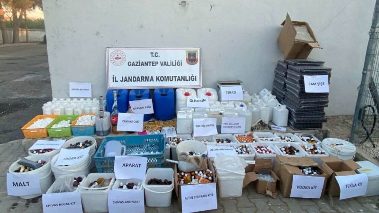 Gaziantep'te  Bağ Evi'ne Operasyon! Sahte içki operasyonunda yakalanan şüpheli tutuklandı