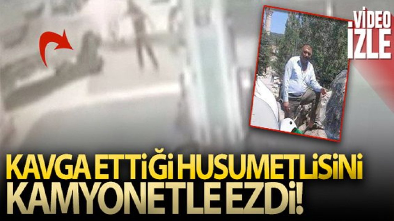 Son dakika...Video Haber...Kavga ettiği husumetlisini kamyonetle ezip metrelerce sürükledi