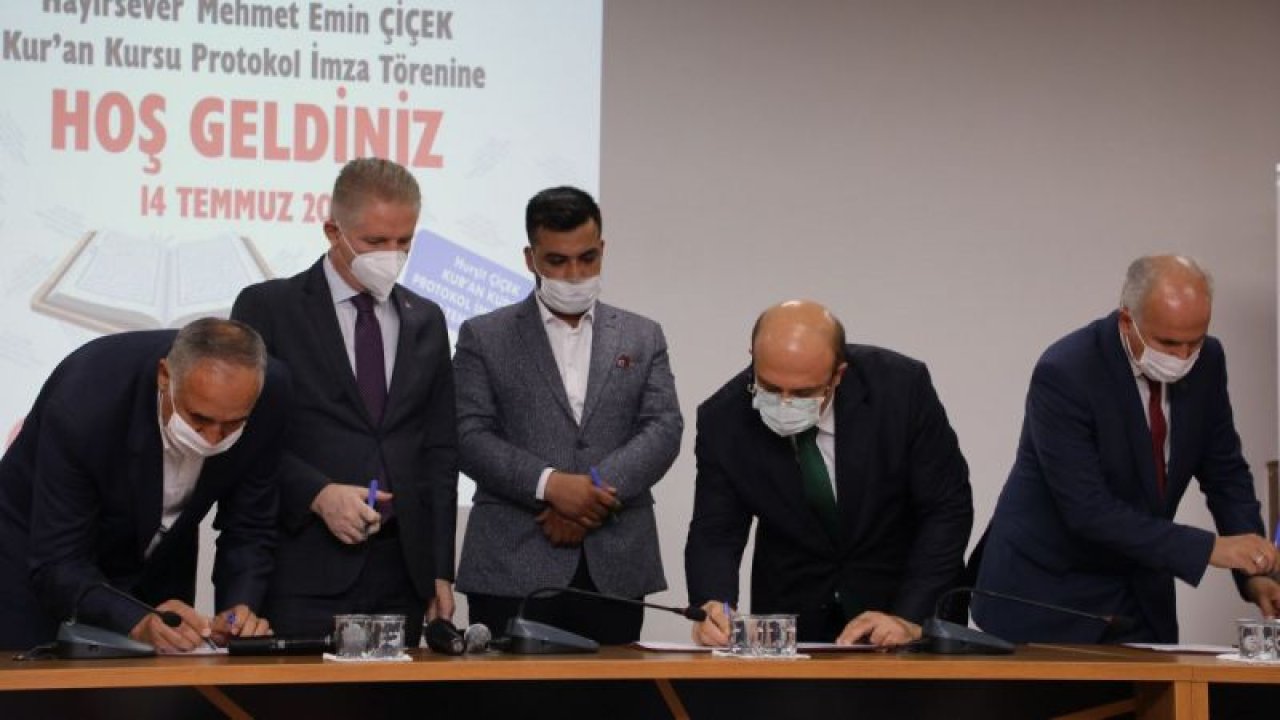 Nizip'te hayırseverlerden kuran kursu desteği