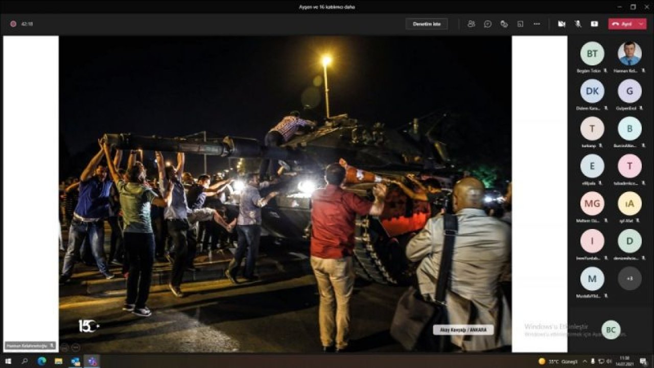 Sanko’da online 15 Temmuz töreni