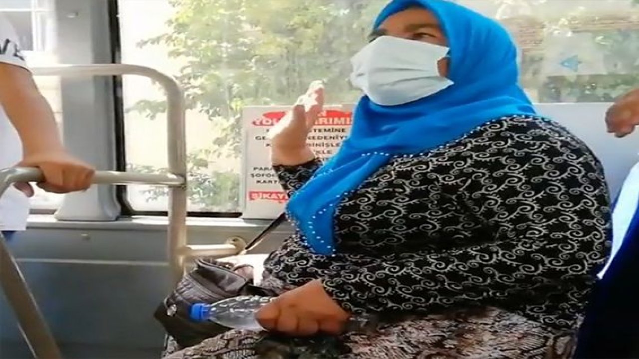 Video Haber...Otobüste 2 yolcu arasında maske takma kavgası