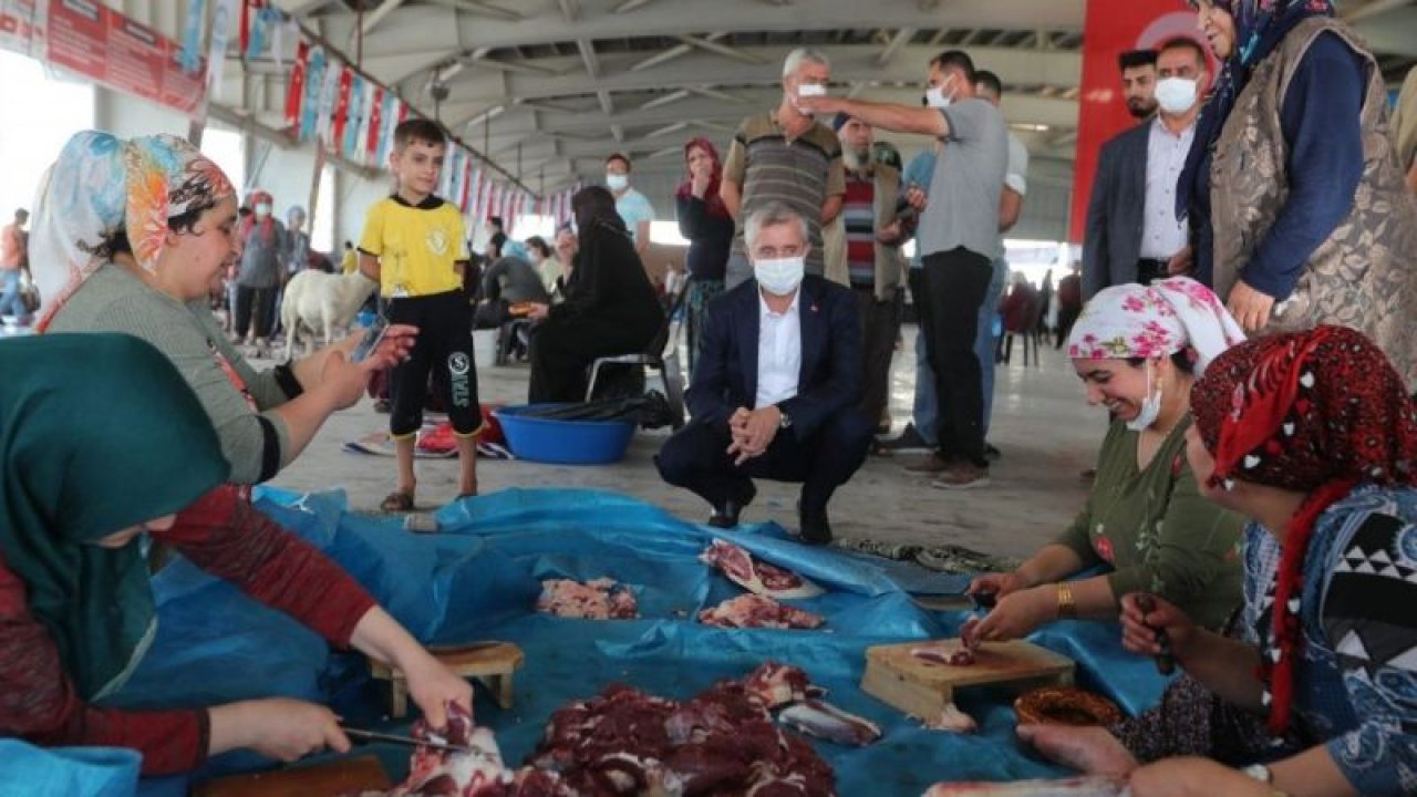 Tahmazoğlu, kurban kesim alanlarını ziyaret etti
