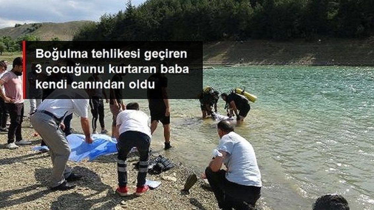 Son Dakika: Video Haber...Baba Kendini Feda Etti...3 çocuğunu kurtarmak için suya giren baba boğularak can verdi