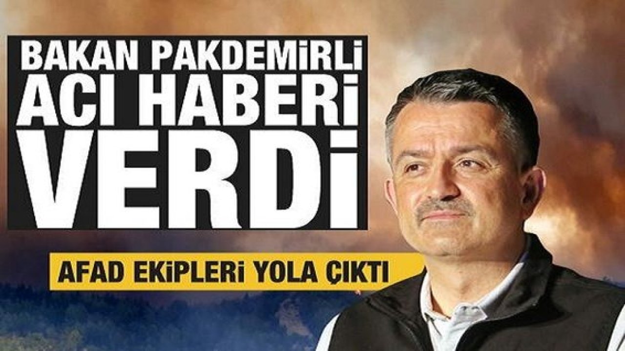 Son Dakika: Bakan Pakdemirli acı haberi verdi! Yangında can kaybı yükseldi