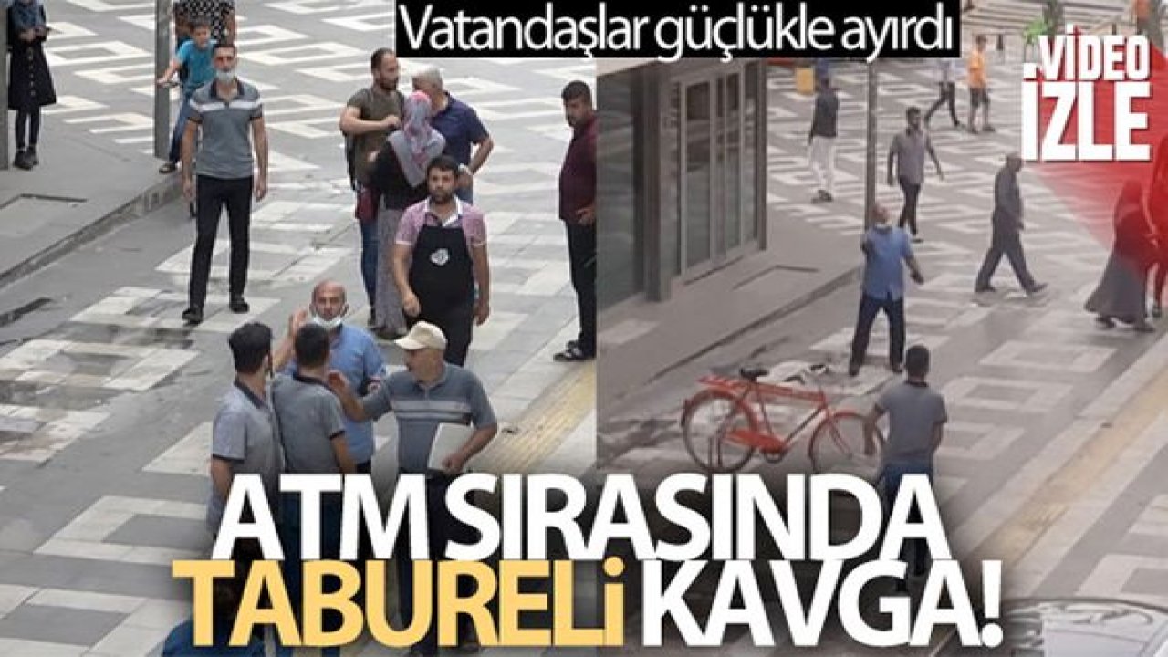 Son Dakika:Video Haber...ATM sırasında tartışan iki kişi tabureli kavgaya tutuştu
