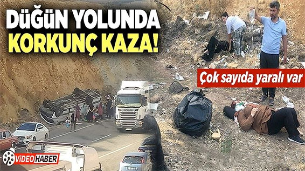 Video Haber: Faciadan Dönüldü...Komşu ilde düğün yolunda kaza: 13 yaralı