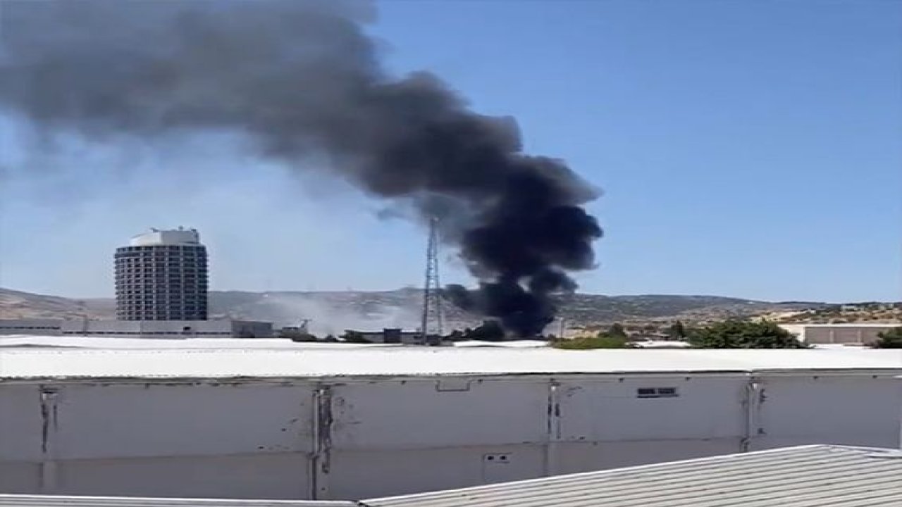 Son Dakika:Video Haber...Sanayi bölgesi yakınında çıkan yangın korkuttu
