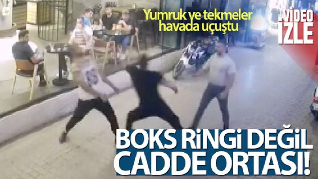 Son Dakika:Video Haber...2 grup arasındaki kavga boks maçını aratmadı