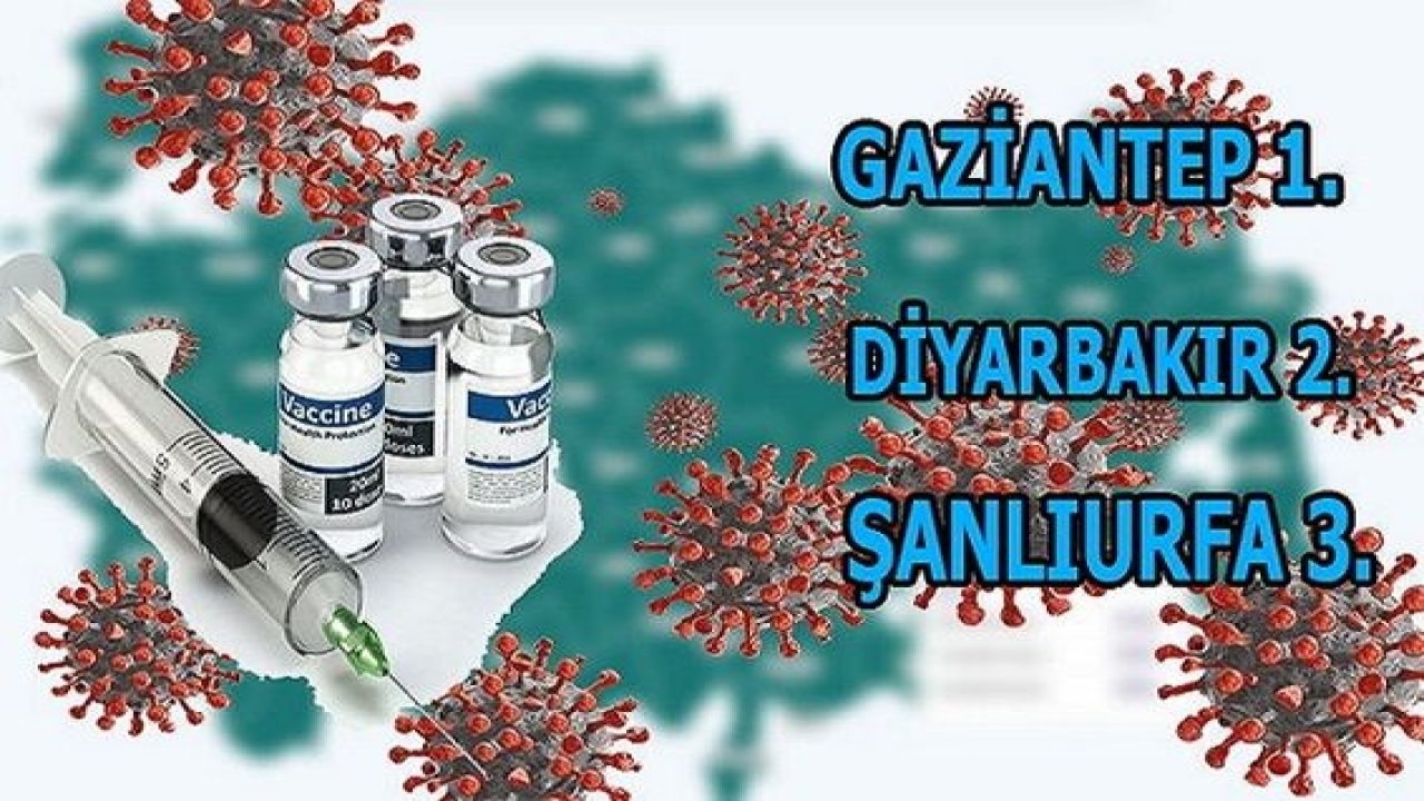 Güneydoğu’da aşılamada Gaziantep birinci, Şanlıurfa 3. sırada yer aldı