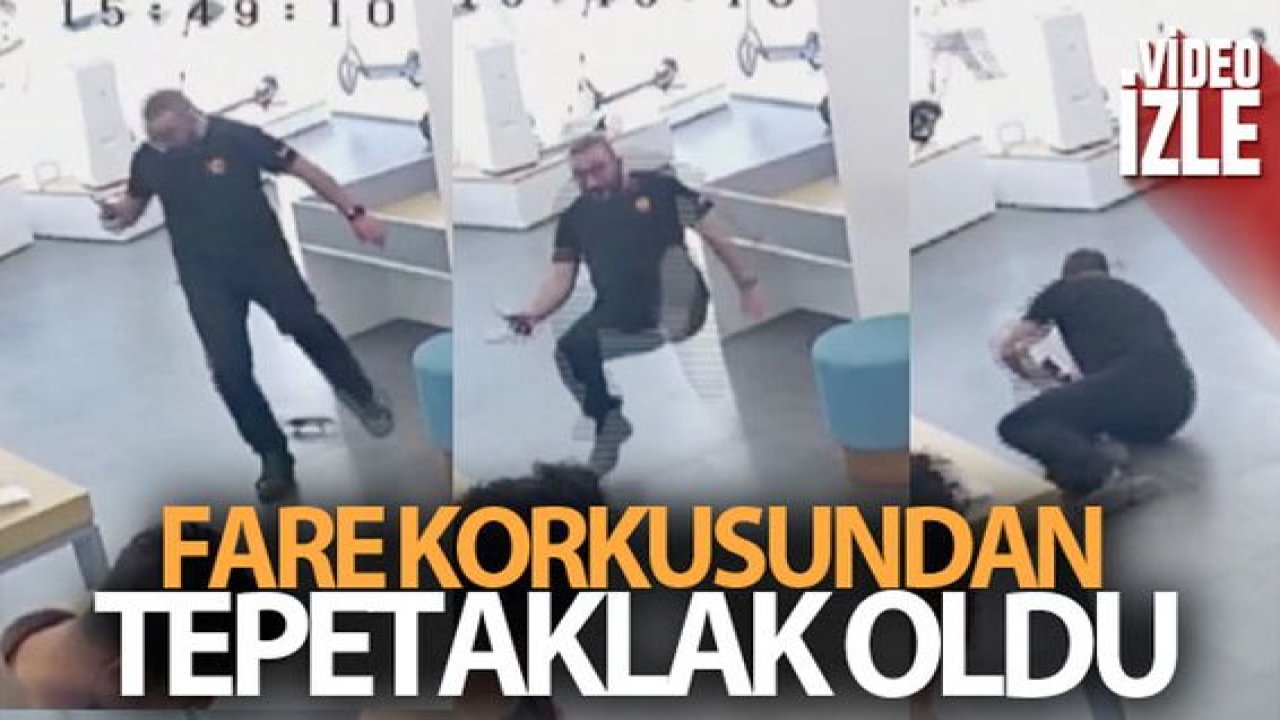 Video Haber...Fare korkusundan tepetaklak oldu