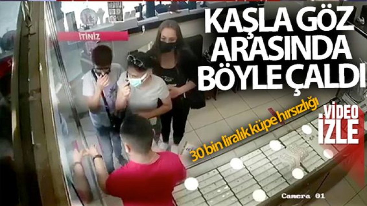 Son Dakika:Video Haber...30 bin liralık küpe hırsızlığı kamerada