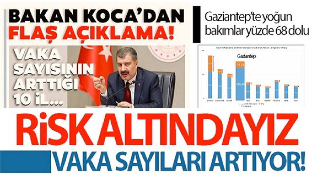 Son dakika...Dikkat...Bakan Koca Gaziantep'i uyardı.Gaziantep'te Vaka Sayıları Artıyor mu?