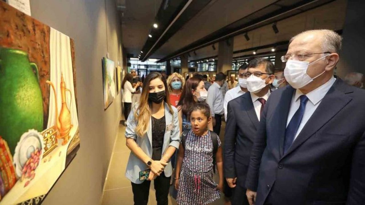 Şehitkamil yaz sanat akademisi dönem sonu resim sergisi açıldı