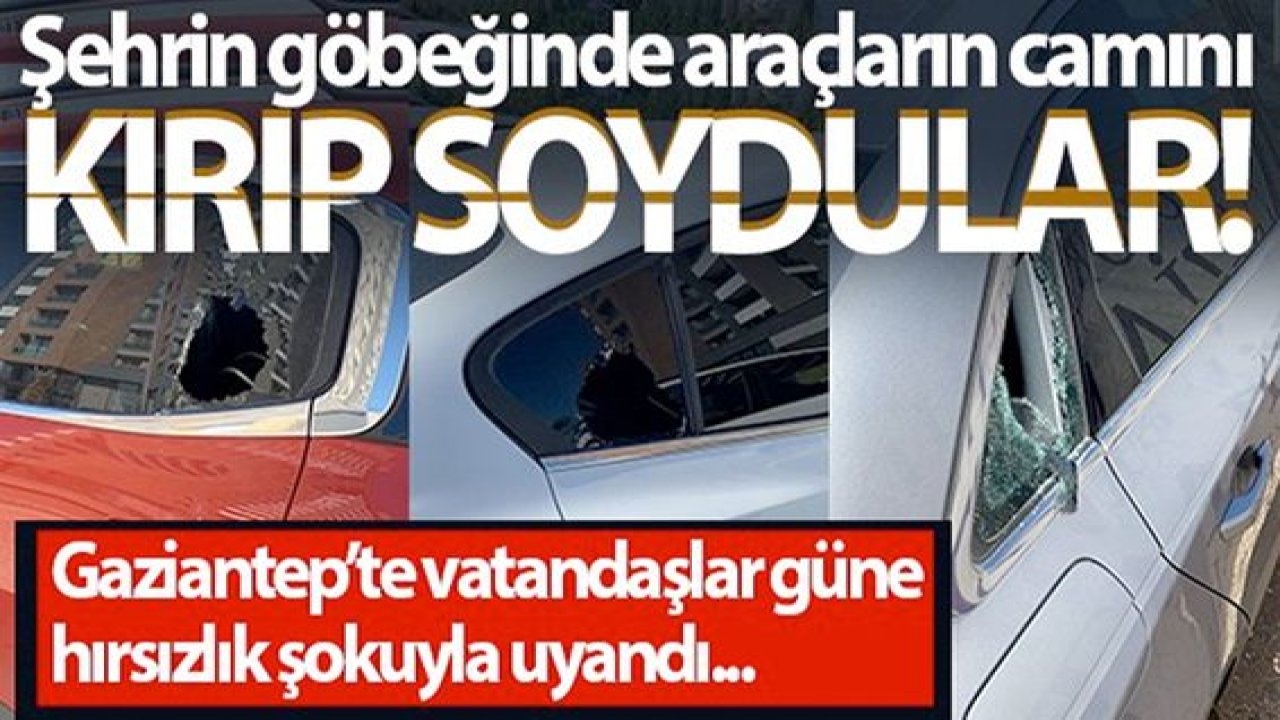 Son Dakika: Gaziantep'te Hırsızlar Lüks Semtlere Dadandı! Bir Gecede 100'e Yakın Araç Soyuldu